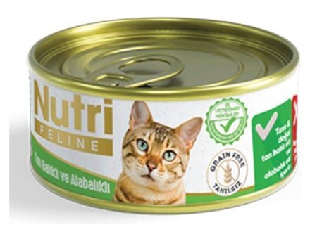 Nutri Feline Yetişkin Alabalık-Ton Balığı Yaş Kedi Maması 24x85 gr