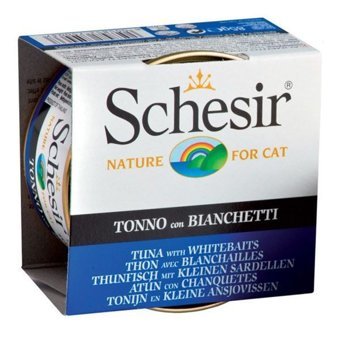 Schesir Yetişkin Ringa-Ton Balığı Jöleli Yaş Kedi Maması 85 gr