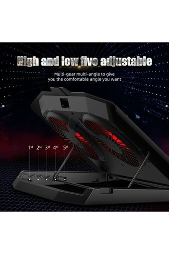 Popshop XD SR02 Katlanabilir Plastik Dikey Ayarlanabilir Soğutuculu Taşınabilir RGB Laptop Standı