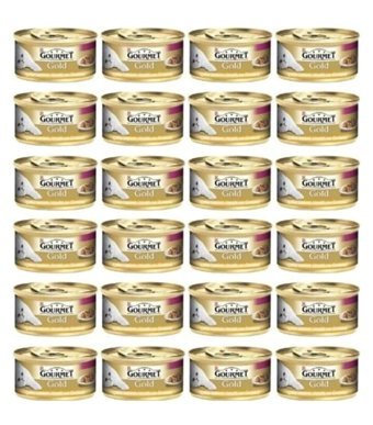 Purina Gourmet Gold Yetişkin Hindi-Ördek Soslu Yaş Kedi Maması 24x85 gr