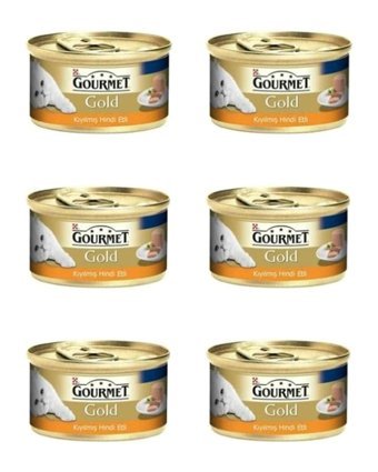 Purina Gourmet Gold Yetişkin Hindi Soslu Yaş Kedi Maması 6x85 gr