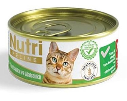 Nutri Feline Yetişkin Alabalık-Ton Balığı Yaş Kedi Maması 32x85 gr