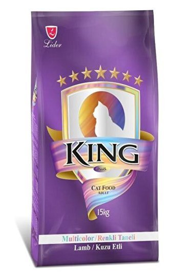 King Yetişkin Kuzu Etli Yaş Kedi Maması 15 kg