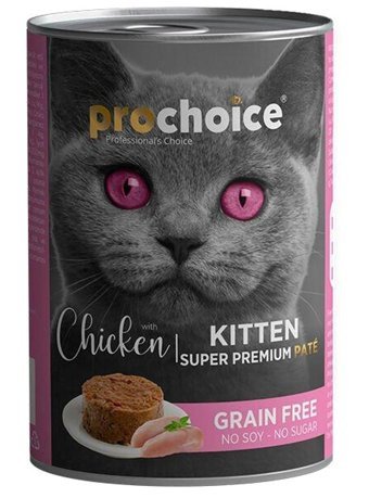 Pro Choice Yavru Tavuklu Parça Etli-Soslu Yaş Kedi Maması 400 gr
