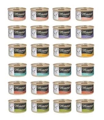 Miamor Pastete Yetişkin Karışık Parça Etli Yaş Kedi Maması 24x85 gr