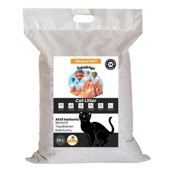 Maskotpet Parfümlü Topaklanan İnce Taneli Bentonit Kedi Kumu 20 lt
