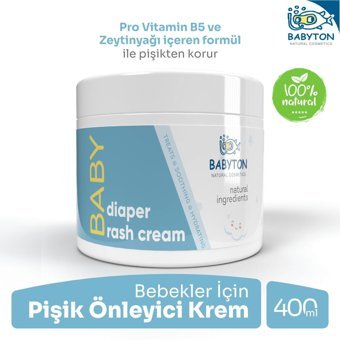 Babyton Vitaminli Parfümsüz Parabensiz Pişik Kremi