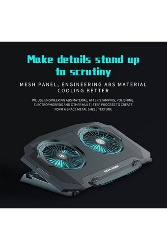 Popshop XD SR03 Katlanabilir Plastik Dikey Ayarlanabilir Soğutuculu Taşınabilir RGB Laptop Standı