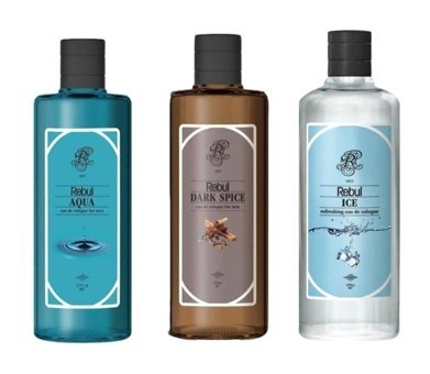 Rebul Anason-Yeşil Yaprak Cam Şişe Kolonya 3x270 ml