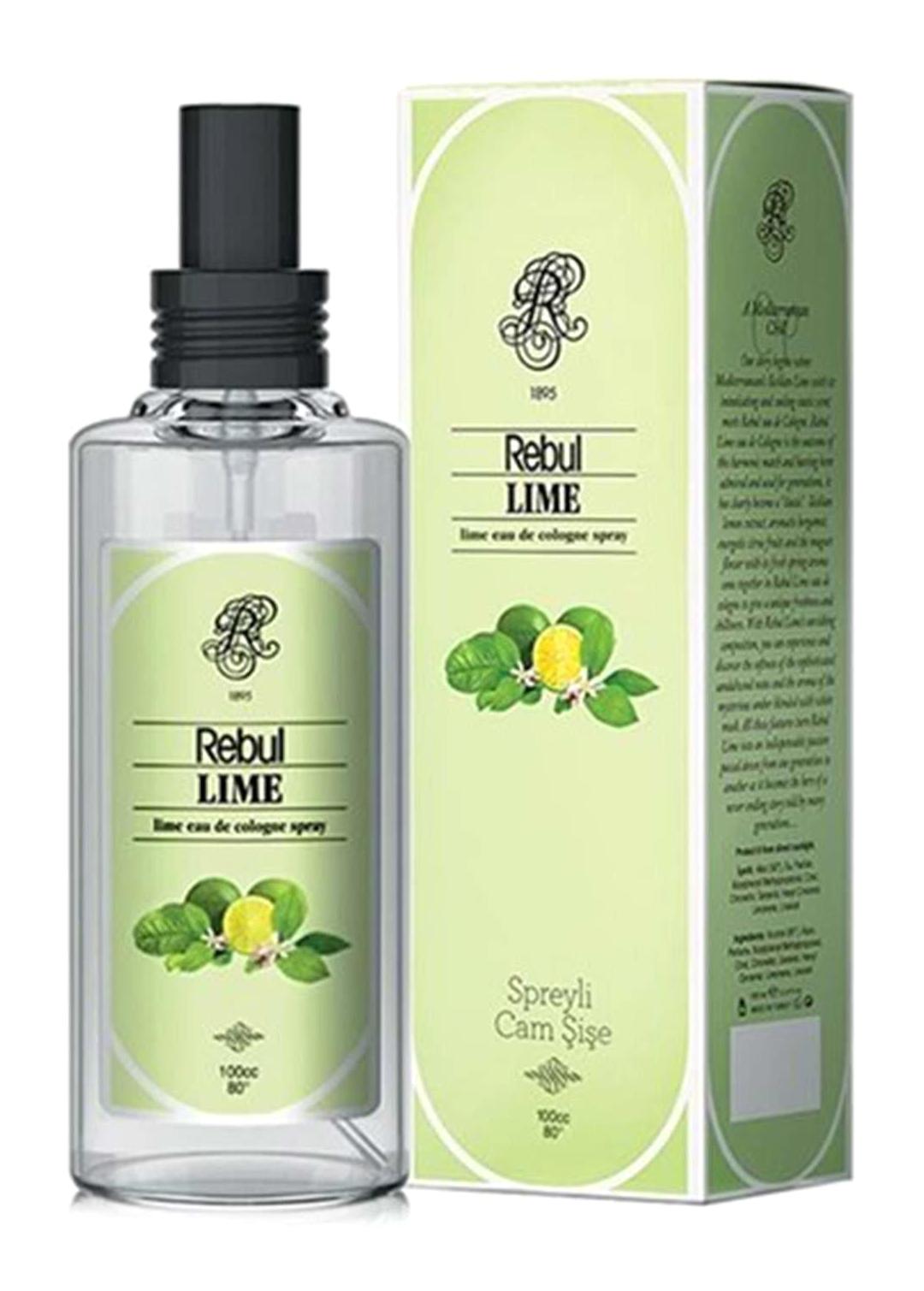 Rebul Lime Sprey Cam Şişe Kolonya 100 ml