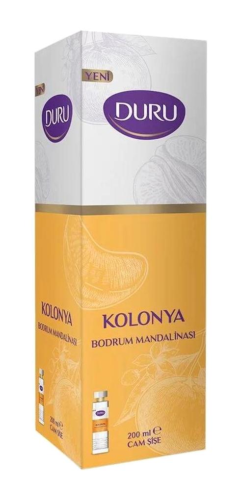 Duru Mandalina Cam Şişe Kolonya 200 ml