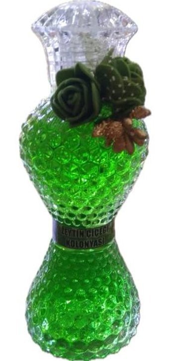 Akgül Dekoratif Zeytin Çiçeği Cam Şişe Kolonya 300 ml