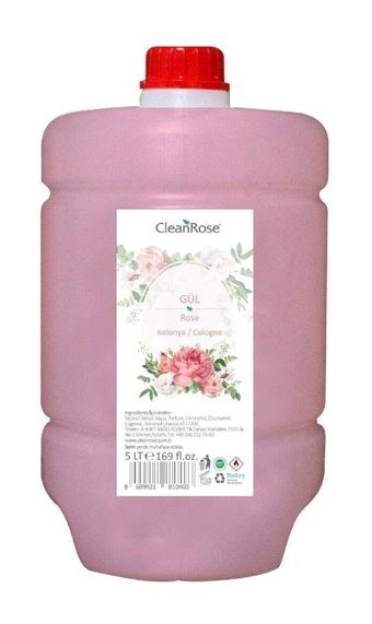 Clean Rose Isparta Gülü Kolonya 5 lt