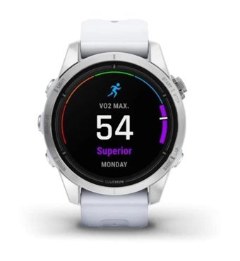 Garmin Epix Pro S Gen2 Standart Edition Su Geçirmez 30.48 mm Silikon Kordon Yuvarlak Unisex Akıllı Saat Beyaz