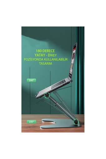 Dexmon Katlanabilir Metal Dikey Ayarlanabilir Taşınabilir Laptop Standı