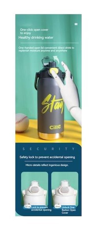 Hyt Vacuum Paslanmaz Çelik 0.95 lt Outdoor Termos Mavi