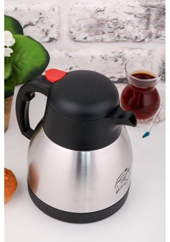 Cooker Paslanmaz Çelik 1 lt Outdoor Termos Gri