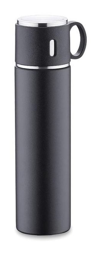 Korkmaz Enjoy Paslanmaz Çelik 0.58 lt Outdoor Termos Siyah