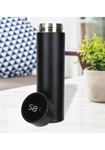 Bk Gift Digital Paslanmaz Çelik 0.45 lt Outdoor Termos Siyah