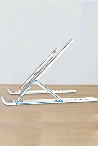 Technostation Katlanabilir Metal Dikey Ayarlanabilir Taşınabilir Ayaklı Hareketli Laptop Standı