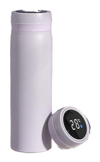 Summer Love Taşınabilir Paslanmaz Çelik 0.5 lt Outdoor Termos Mor