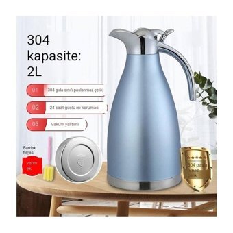 Hyt Çift Kat İzolasyonlu Paslanmaz Çelik 0.8 lt Outdoor Termos Mavi