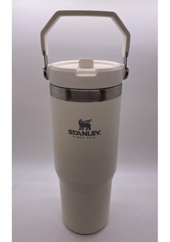 Stanley The Iceflow Flip Straw Paslanmaz Çelik 0.89 lt Outdoor Termos Krem