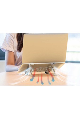Canpay Katlanabilir Metal Dikey Ayarlanabilir Taşınabilir Ayaklı Hareketli Laptop Standı