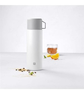 Zwilling Thermo Paslanmaz Çelik 1 lt Outdoor Termos Beyaz - Gri