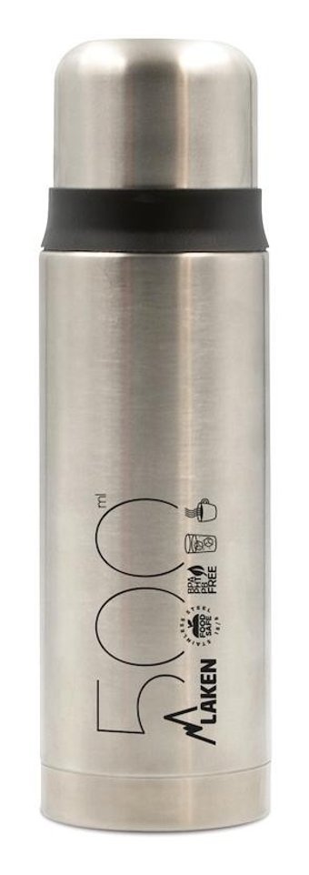 Laken Steel Thermo Lıquıds Paslanmaz Çelik 0.5 lt Outdoor Termos Gri