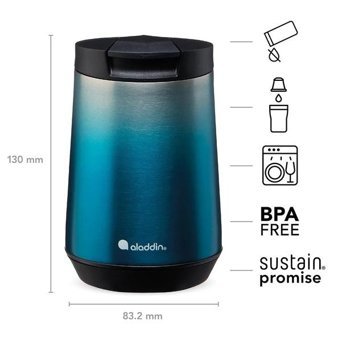 Aladdin Paslanmaz Çelik 0.25 lt Outdoor Termos Mavi