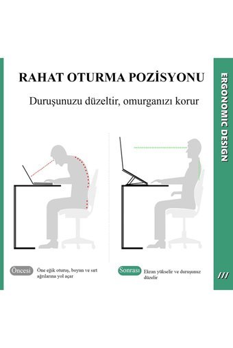 Miletus Katlanabilir Alüminyum Dikey Ayarlanabilir Taşınabilir Ayaklı Hareketli Laptop Standı