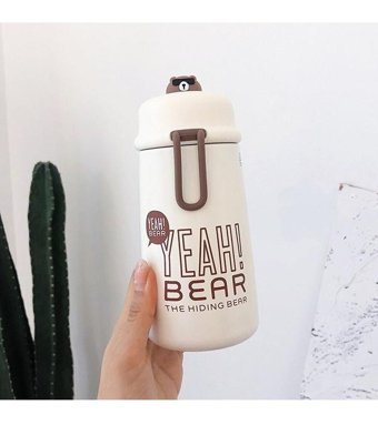 Alibee Classic Mug Paslanmaz Çelik 0.3 lt Outdoor Termos Beyaz