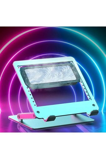 Teknetstore Katlanabilir Alüminyum Dikey Ayarlanabilir Taşınabilir Ayaklı Hareketli Laptop Standı
