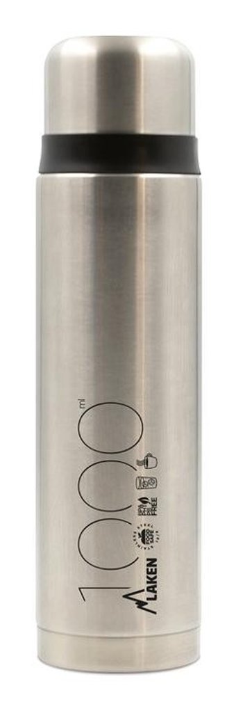 Laken Steel Thermo Lıquıds Paslanmaz Çelik 1 lt Outdoor Termos Gri