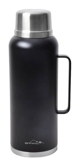 Campout Çift Katmanlı Paslanmaz Çelik 2.6 lt Outdoor Termos Siyah