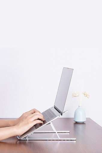 Technoz Katlanabilir Alüminyum Dikey Ayarlanabilir Taşınabilir Ayaklı Hareketli Laptop Standı