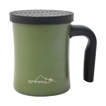 Nurgaz Campout Paslanmaz Çelik 0.35 lt Outdoor Termos Yeşil