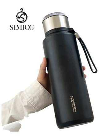 Simicg Su Ayırıcı Paslanmaz Çelik 0.45 lt Outdoor Termos Siyah