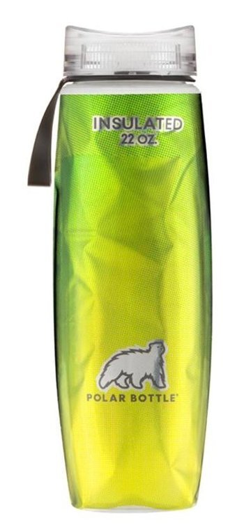 Polar Bottle Ergo Insulated Halftone Çelik 0.65 lt Outdoor Termos Yeşil