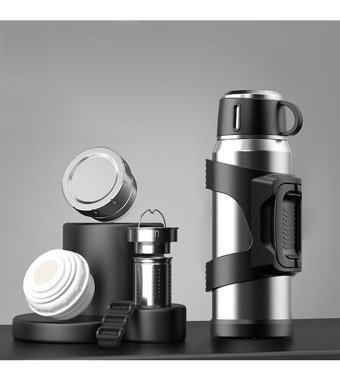 Simicg Açık Paslanmaz Çelik 2 lt Outdoor Termos Gümüş