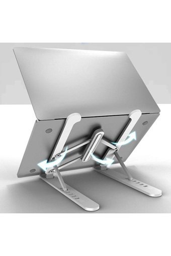 Enfein Katlanabilir Metal Dikey Ayarlanabilir Taşınabilir Ayaklı Hareketli Laptop Standı