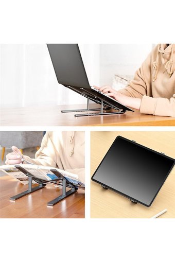 Blueforce BF-AS70 Katlanabilir Alüminyum Dikey Ayarlanabilir Taşınabilir Ayaklı Hareketli RGB Laptop Standı