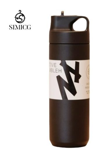 Simicg Paslanmaz Çelik 0.55 lt Outdoor Termos Siyah