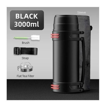 Hyt Portable Paslanmaz Çelik 800 ml Outdoor Termos Beyaz - Siyah