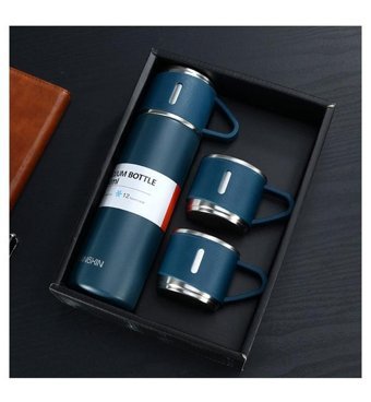 Hepbimoda Bardaklı Paslanmaz Çelik 0.5 lt Outdoor Termos Mavi