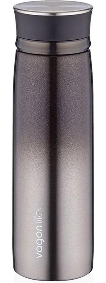 Uzspace St-8016 Paslanmaz Çelik 0.45 lt Outdoor Termos Siyah