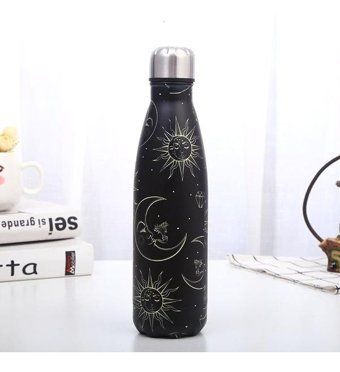 Piraye Gift Uzay Paslanmaz Çelik 0.5 lt Outdoor Termos Siyah