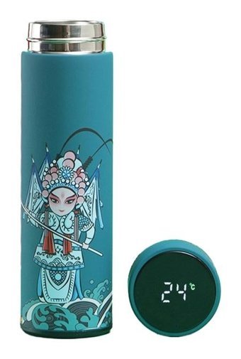 Summer Love Guochao Paslanmaz Çelik 0.5 lt Outdoor Termos Mavi