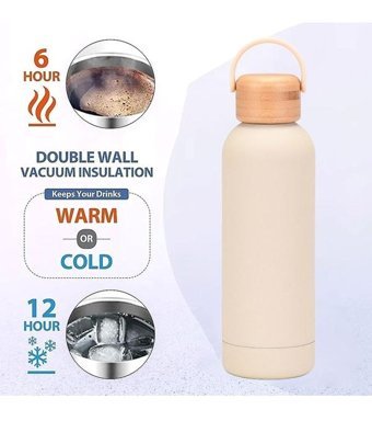 Alibee Paslanmaz Çelik 0.5 lt Outdoor Termos Sarı